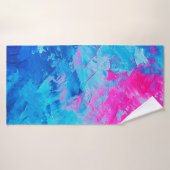 abstracte olieverf op canvas, achtergrond badhanddoek (Badhanddoek)