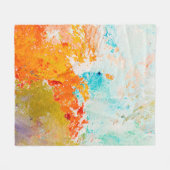 abstracte olieverf op canvas, achtergrond fleece deken (Voorkant (Horizontaal))