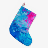 abstracte olieverf op canvas, achtergrond kleine kerstsok (Voorkant (Hangend))