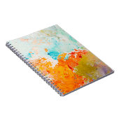 abstracte olieverf op canvas, achtergrond notitieboek (Rechterzijde)