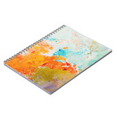 abstracte olieverf op canvas, achtergrond notitieboek (Linkerzijde)