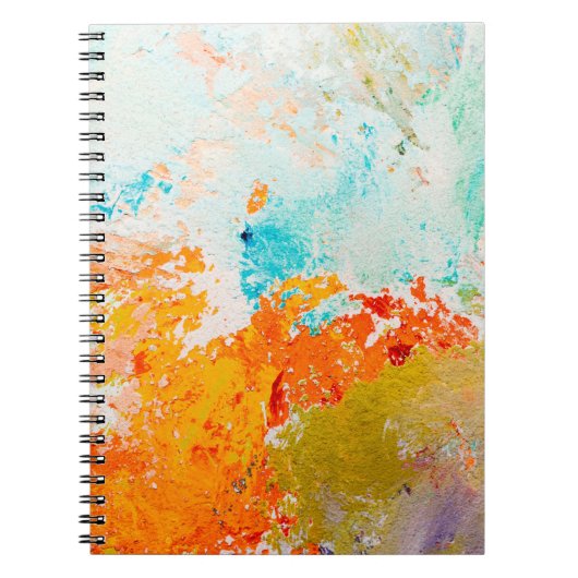 abstracte olieverf op canvas, achtergrond notitieboek (Voorkant)