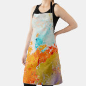 abstracte olieverf op canvas, achtergrond schort (Insitu)