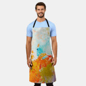 abstracte olieverf op canvas, achtergrond schort (Gedragen)