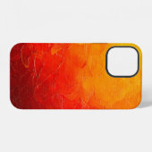 abstracte olieverf textuur op canvas, achtergrond iPhone hoesje (Achterkant horizontaal)