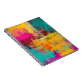 Abstracte olieverfschilderij, expressieve achtergr notitieboek (Rechterzijde)