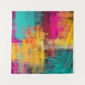 Abstracte olieverfschilderij, expressieve achtergr wandkleed (Voorkant (horizontaal))