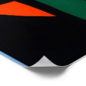 Abstracte olieverfschilderijen poster (Hoek)