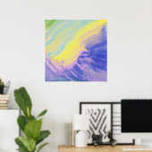 abstracte olieverfschilderkunst poster (Thuiskantoor)