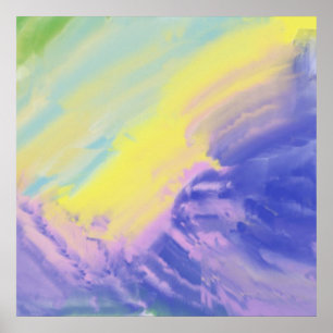abstracte olieverfschilderkunst poster