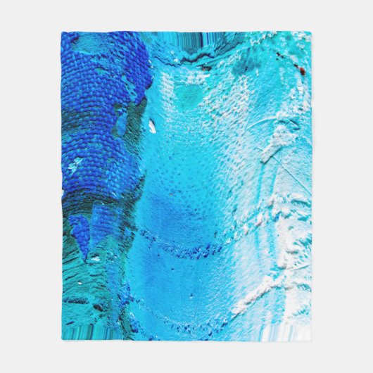 Abstracte olieverftextuur op canvas, achtergrond. fleece deken (Voorkant)