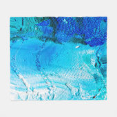 Abstracte olieverftextuur op canvas, achtergrond. fleece deken (Voorkant (Horizontaal))