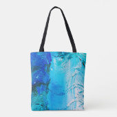 Abstracte olieverftextuur op canvas, achtergrond. tote bag (Achterkant)