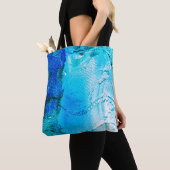 Abstracte olieverftextuur op canvas, achtergrond. tote bag (Dichtbij)