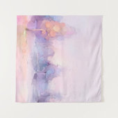 Abstracte olieverschildering van winterbos. Sem Wandkleed (Voorkant (horizontaal))