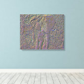 Abstracte Olifant Canvas Afdruk (Insitu (Houten vloer))