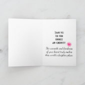 Abstracte olifant sierlijke decoratieve dank u bedankkaart (Binnen)