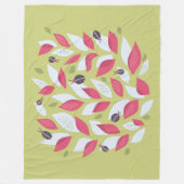 Abstracte olifantenroze Ladybugs-lente Fleece Deken (Voorkant)