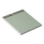 Abstracte olijf salie groene grijze fractale kunst notitieblok (Schuin)