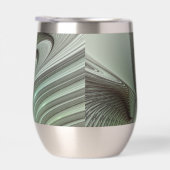 Abstracte Olijfwijze Groen Grijs Fractal Art Fanta (Rechts)