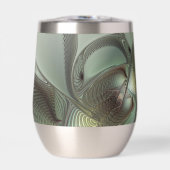 Abstracte Olijfwijze Groen Grijs Fractal Art Fanta (Voorkant)