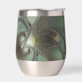 Abstracte Olijfwijze Groen Grijs Fractal Art Fanta (Links)