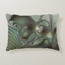 Abstracte Olijfwijze Groen Grijs Fractal Art Fanta