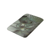 Abstracte Olijfwijze Groen Grijs Fractal Art Fanta Badmat (Gekanteld)