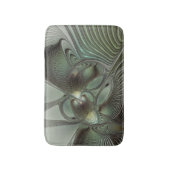 Abstracte Olijfwijze Groen Grijs Fractal Art Fanta Badmat (Voorkant Verticaal)