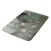 Abstracte Olijfwijze Groen Grijs Fractal Art Fanta Badmat (Gekanteld)