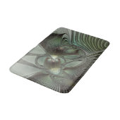 Abstracte Olijfwijze Groen Grijs Fractal Art Fanta Badmat (Gekanteld)