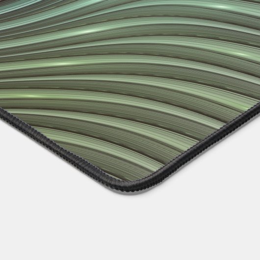 Abstracte Olijfwijze Groen Grijs Fractal Art Fanta Bureaumat (Hoek)