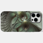 Abstracte Olijfwijze Groen Grijs Fractal Art Fanta Case-Mate iPhone Case (Achterkant (horizontaal))