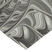 Abstracte Olijfwijze Groen Grijs Fractal Art Fanta Korte Tafelloper (Hoek)