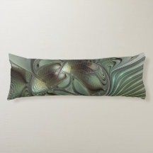 Abstracte Olijfwijze Groen Grijs Fractal Art Fanta