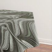Abstracte Olijfwijze Groen Grijs Fractal Art Fanta Tafelkleed (Voorbeeld)