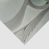 Abstracte Olijfwijze Groen Grijs Fractal Art Fanta Tissuepapier (Detail)