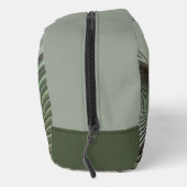 Abstracte Olijfwijze Groen Grijs Fractal Art Fanta Toilettasje (Rechts)