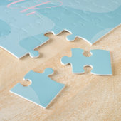 Abstracte Ombre Holographic Pineappel Legpuzzel (Zijkant)