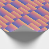 Abstracte Ombre overlappende rechthoeken paars Cadeaupapier (Hoek)