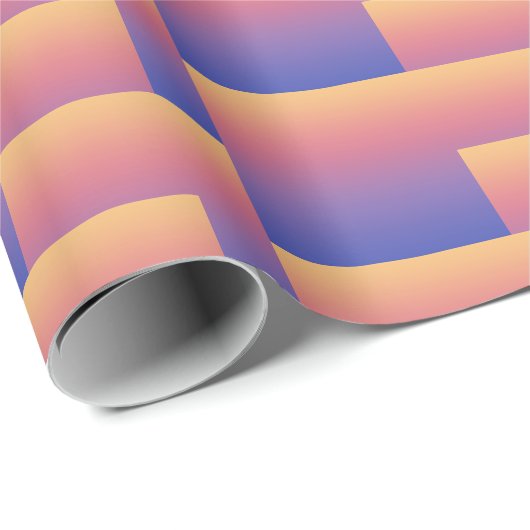 Abstracte Ombre overlappende rechthoeken paars Cadeaupapier (Rol Hoek)