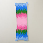 Abstracte omniromantische vlag lichaamskussen (Achterkant (Verticaal))