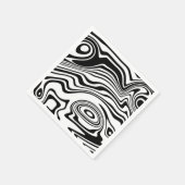 Abstracte omwikkelde golven servetten - Kies kleur (Hoek)