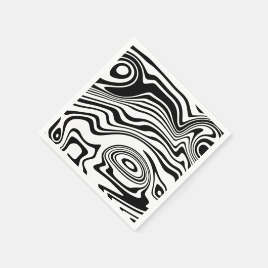 Abstracte omwikkelde golven servetten - Kies kleur (Hoek)