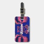 Abstracte Onafhankelijkheidsdag Celebration Art Bagagelabel (Voorkant verticaal)