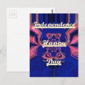 Abstracte Onafhankelijkheidsdag Celebration Art Briefkaart (Voorkant / Achterkant)