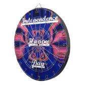 Abstracte Onafhankelijkheidsdag Celebration Art Dartbord (Voorkant Rechts)