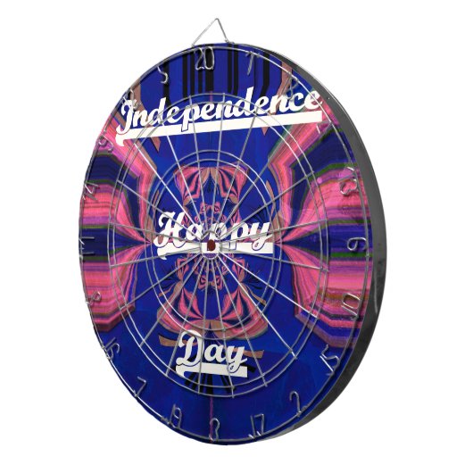 Abstracte Onafhankelijkheidsdag Celebration Art Dartbord (Voorkant Rechts)