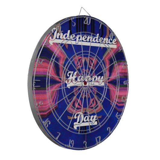Abstracte Onafhankelijkheidsdag Celebration Art Dartbord (Voorkant Links)