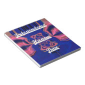 Abstracte Onafhankelijkheidsdag Celebration Art Notitieblok (Schuin)